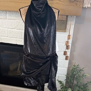 Ronny Kobo Collection Black Backless Dress